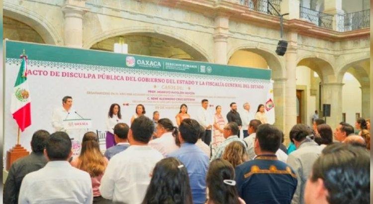 Fiscal de Oaxaca ofrece disculpas públicas por la desaparición de dos profesores