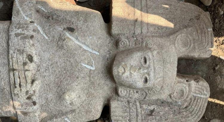 Descubren pieza arqueológica en Álamo Temapache