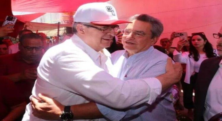Pío López Obrador recorrió junto a Ebrard el municipio de Ecatepec