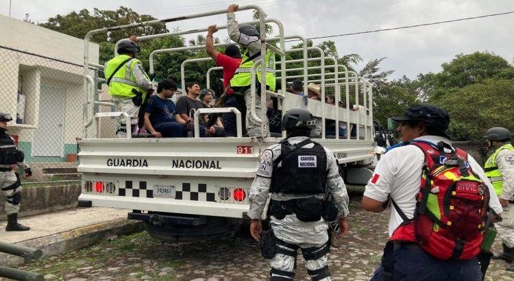 Realizan simulacro de evacuación por actividad volcánica en Colima