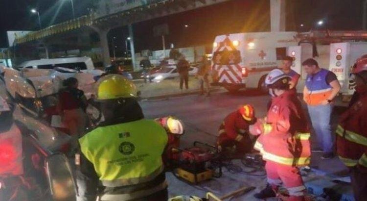 Terrible accidente en la carretera 57, saldo dos personas sin vida