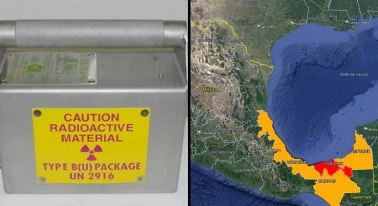 Emiten alerta en Chiapas, Veracruz, Tabasco y Campeche por robo de fuente radiactiva