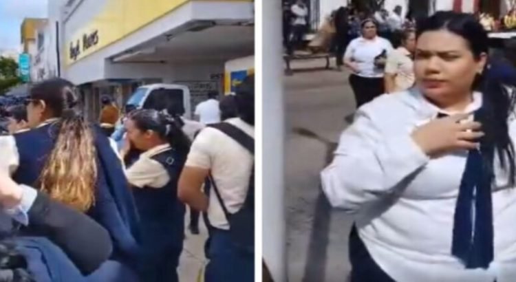 Tiembla edificio de tienda departamental y evacuan a más de 100 personas