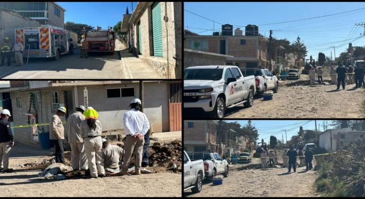 Desalojan 20 viviendas por fuga de hidrocarburo en Cuautepec, Hidalgo