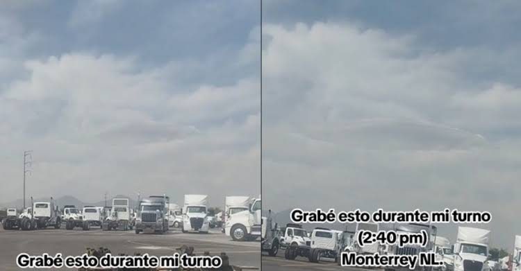 Captan supuesto ovni sobrevolando el cielo de Monterrey