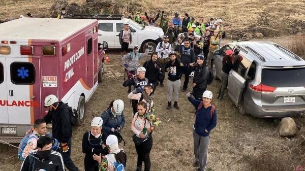 Protegen a 500 senderistas Protección Civil y Seguridad Pública de Tepic