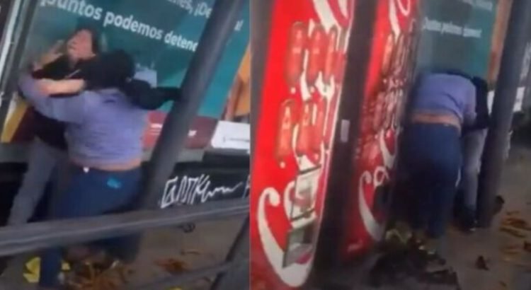Señora y vendedora de churros se agarran a golpes
