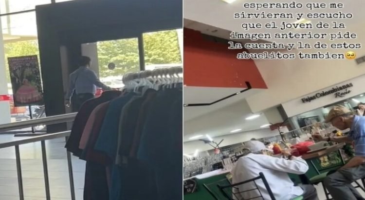 Joven de Culiacán le paga la cuenta a dos adultos mayores