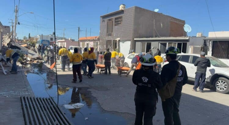 82 viviendas sufrieron daños tras explosión en el Fraccionamiento Fidel Velázquez