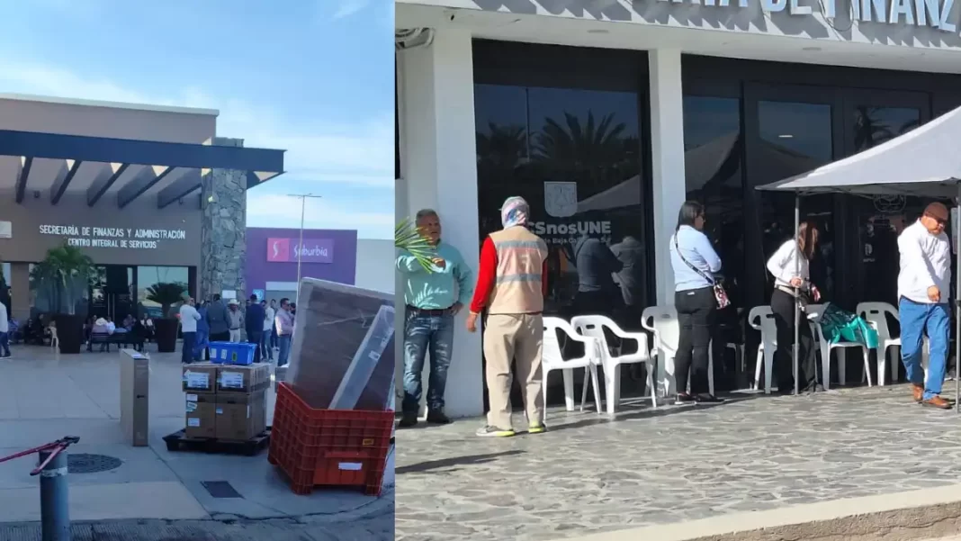 Cierran burócratas la Secretaría de Finanzas