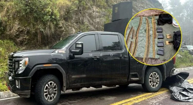 Ejército Mexicano asegura camioneta “monstruo” con blindaje