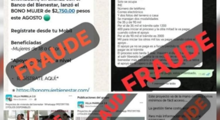 Bienestar en Tabasco advierte fraudes con programas sociales que ofrecen en redes sociales
