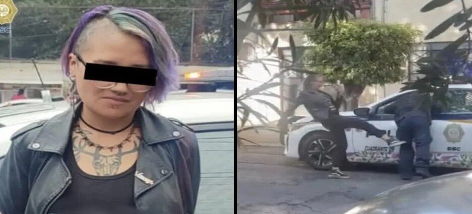 Detienen a “Lady patadas” por agresión contra policía de CdMx