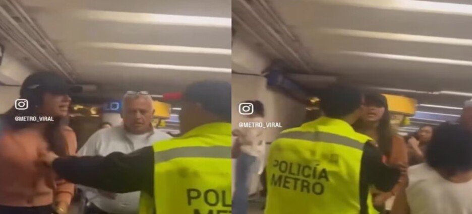 Mujer cachetea a policía del Metro de la CDMX