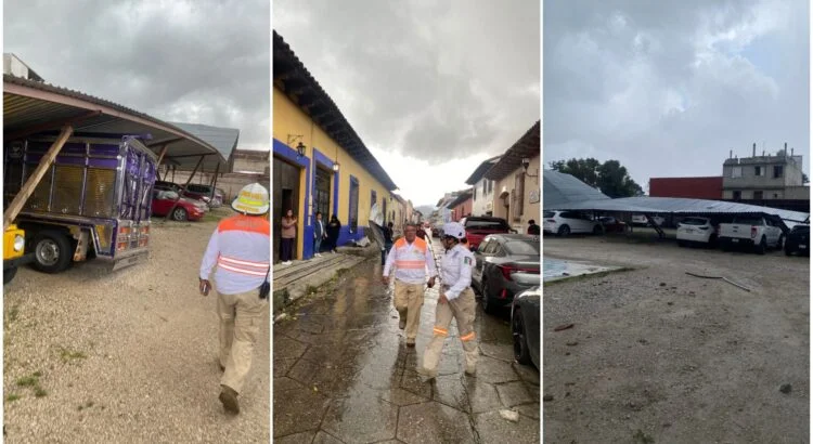 Tornado causa pánico en San Cristóbal de las Casas