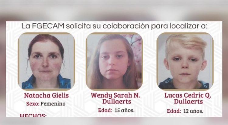 Familia belga desaparece en Campeche; sin rastro desde hace una semana