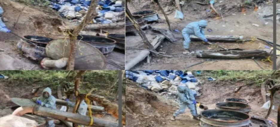 Desmantelan dos laboratorios clandestinos con más de 5 toneladas de químicos peligrosos