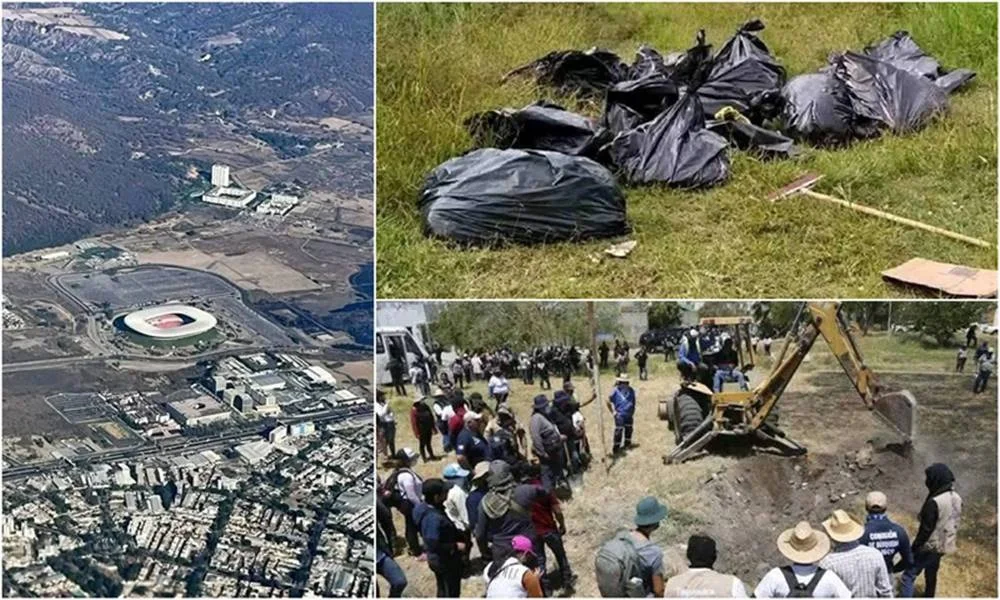 Van hasta el momento 456 bolsas con restos humanos cerca del Estadio Akron, sede del Mundial 2026