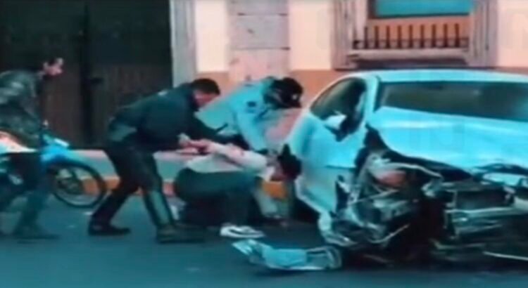 Video muestra detención de hombre responsable de accidente