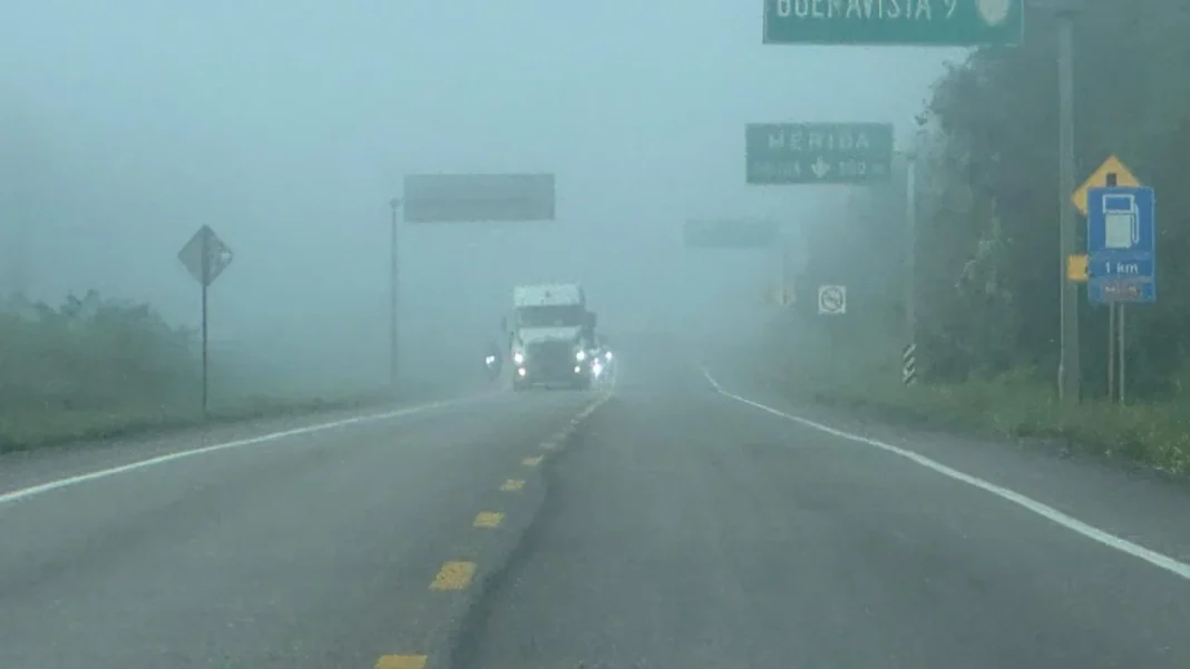 Advierten a conductores sobre bancos de niebla en el sur de QRoo