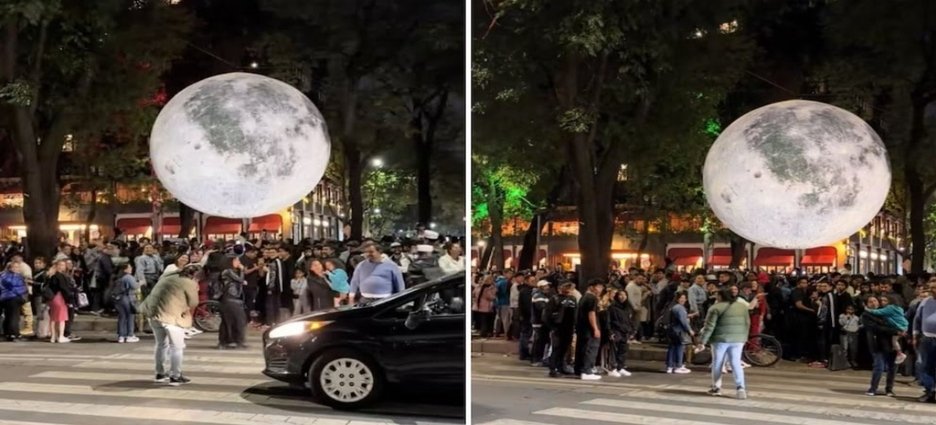 “Lady Luna” causa polémica en Reforma tras detener el tráfico para tomarse fotos