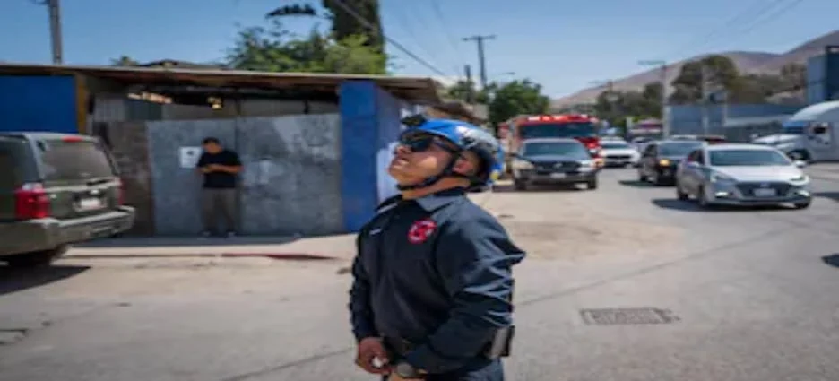 Descarga eléctrica en bodega de Tijuana