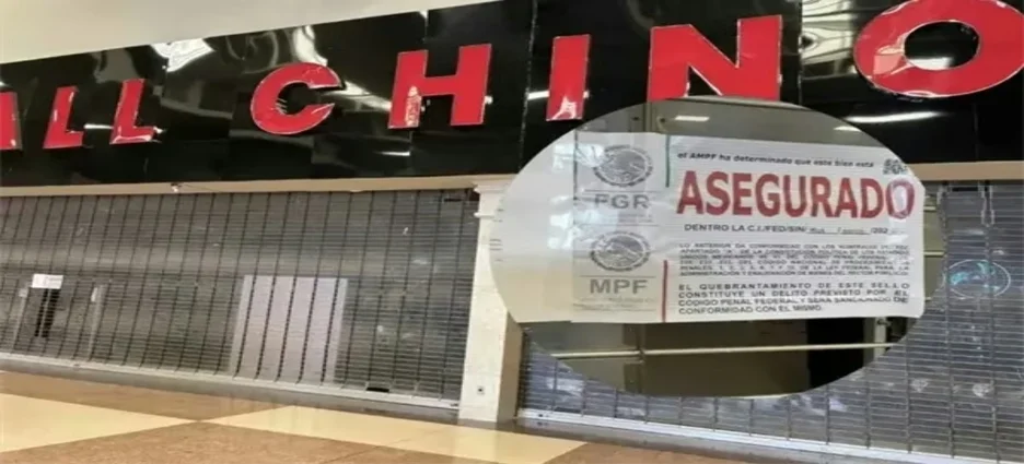 FGR asegura tienda de origen chino en Los Mochis durante operativo federal