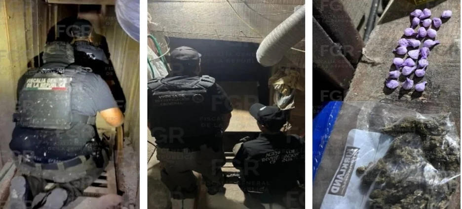 FGR desmantela narcotúnel en Tijuana que presuntamente conectaba con Estados Unidos