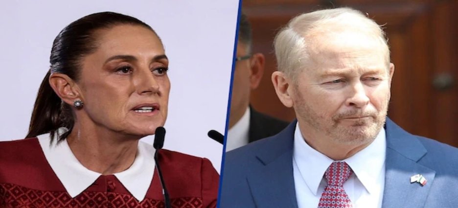 Sheinbaum pide al embajador de Estados Unidos respetar los asuntos internos de México