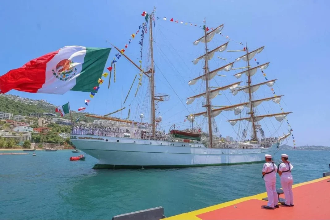 Acapulco despide al Buque Escuela Cuauhtémoc; inicia su Crucero de Instrucción Pacífico Norte 2026