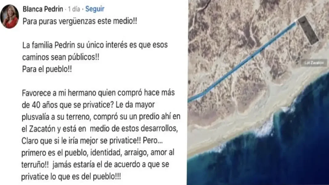 Acorralada por la evidencia, Blanca Pedrín reconoce propiedad familiar