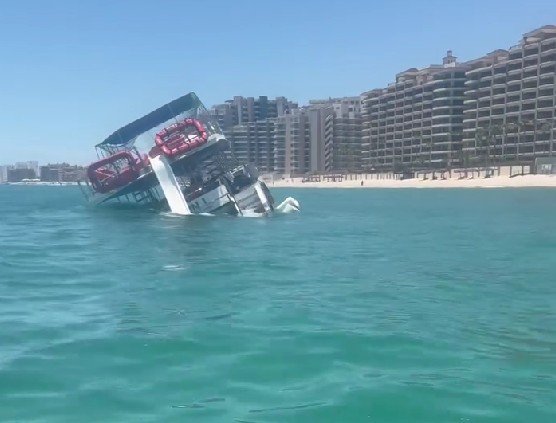 Captan barco turístico hundido en Puerto Peñasco
