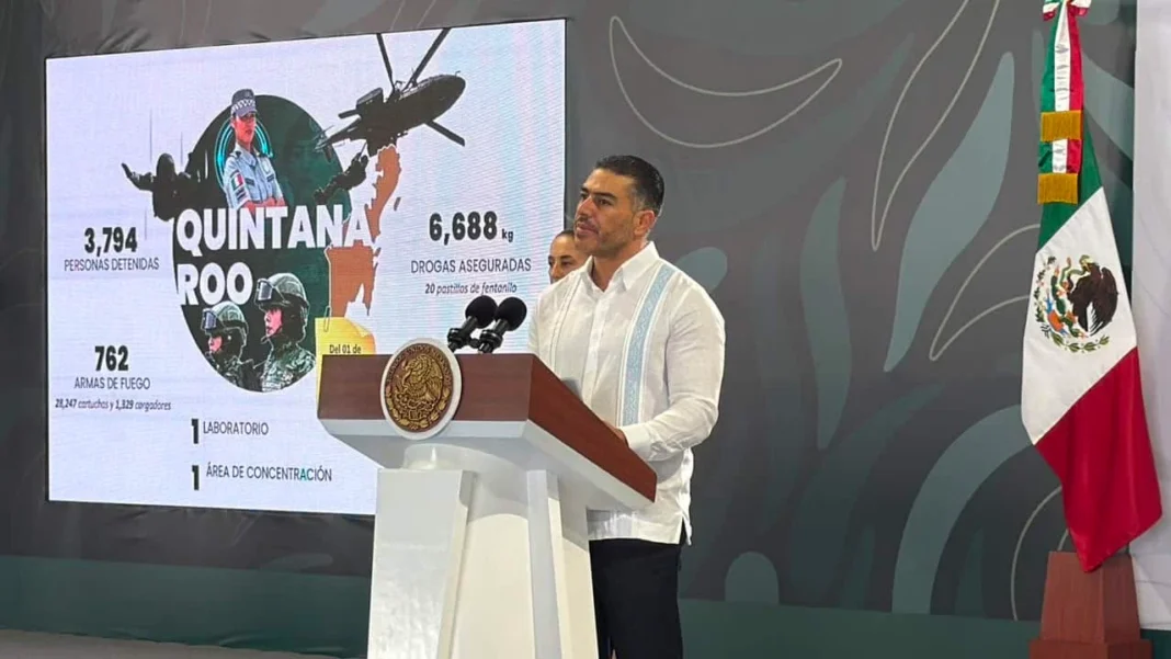 En QRoo, 3 mil 800 personas han sido detenidas por delitos de alto impacto García Harfuch