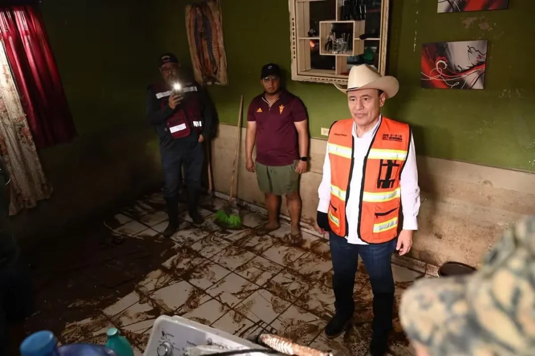 Supervisan daños en Nogales tras lluvia histórica de 73 milímetros en 40 minutos