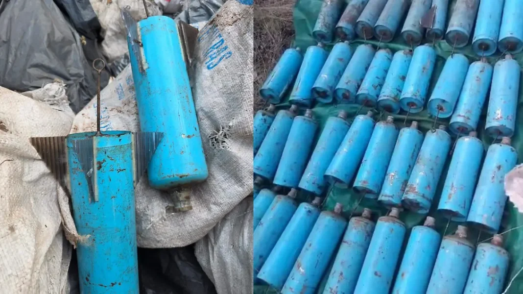 Descubren arsenal clandestino para fabricar bombas en Coyuca
