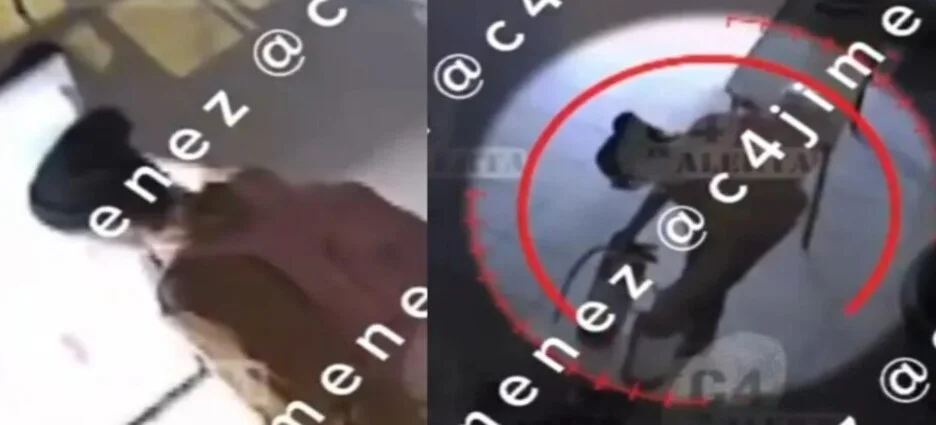 Captan a pareja robando dentro de un salón de clases en Ecatepec