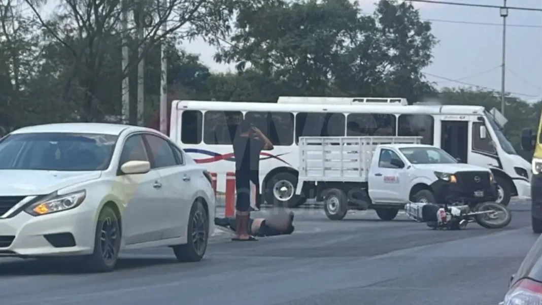 Joven sufre amputación tras accidente de motocicleta en Monterrey