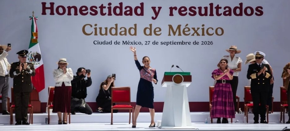 Sheinbaum destaca alcance de programas sociales en CDMX durante informe en el Zócalo