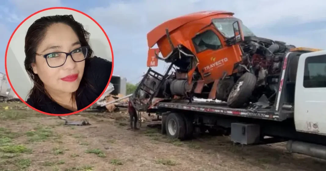 Muere trailera en choque entre tres tractocamiones en Tamaulipas